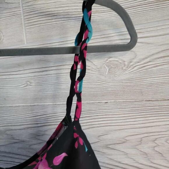 Frederick's Of Hollywood Slip Dress Lingerie SZ L Tropical Floral Camisole - Picture 5 of 7